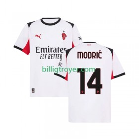 Billige Fotballdrakter AC Milan Luka Modrić 14 Bortedraktsett 2025/26 Kortermet